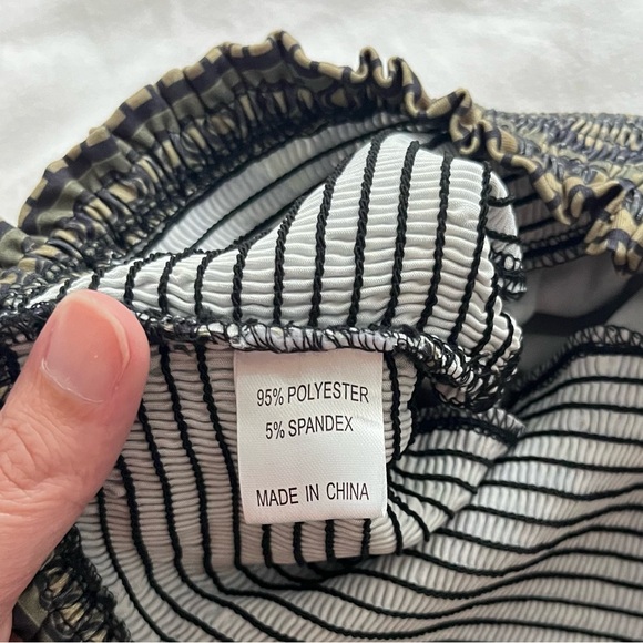 Boho Women’s Harem Pants Medium Stretchy Lounge Pajama Yoga Army Green - Picture 8 of 13